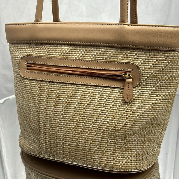 Rudolph Valentino Straw mini tote bag - Picture 3 of 13